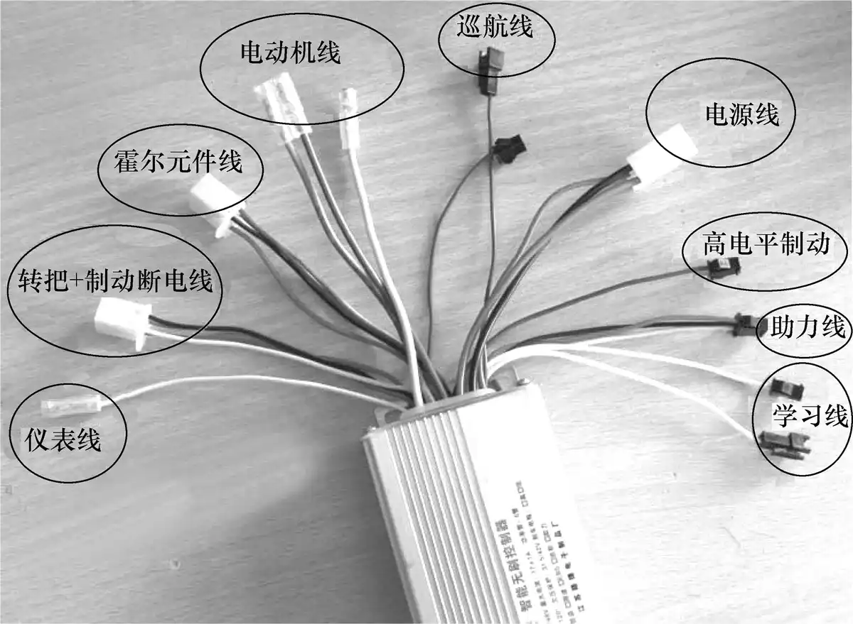 无刷控制器外形实物及各插接件